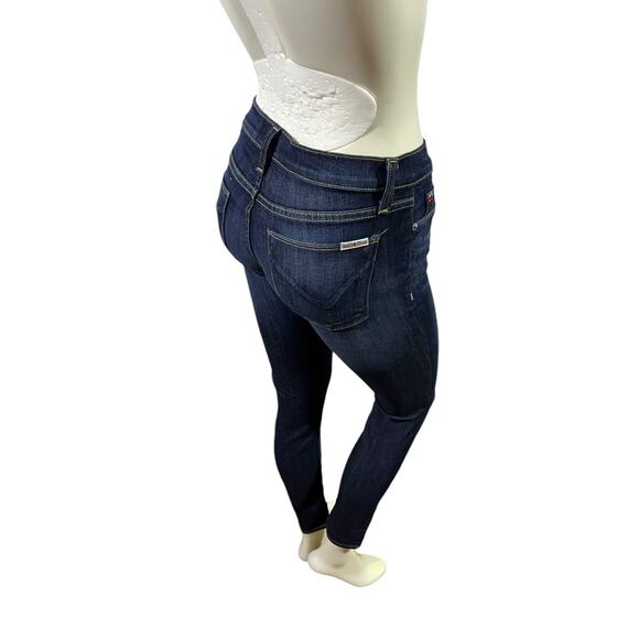 Hudson Krista Super Skinny Jeans Dark Wash Size 26 - Mid Rise Stretch Denim - Picture 4 of 16